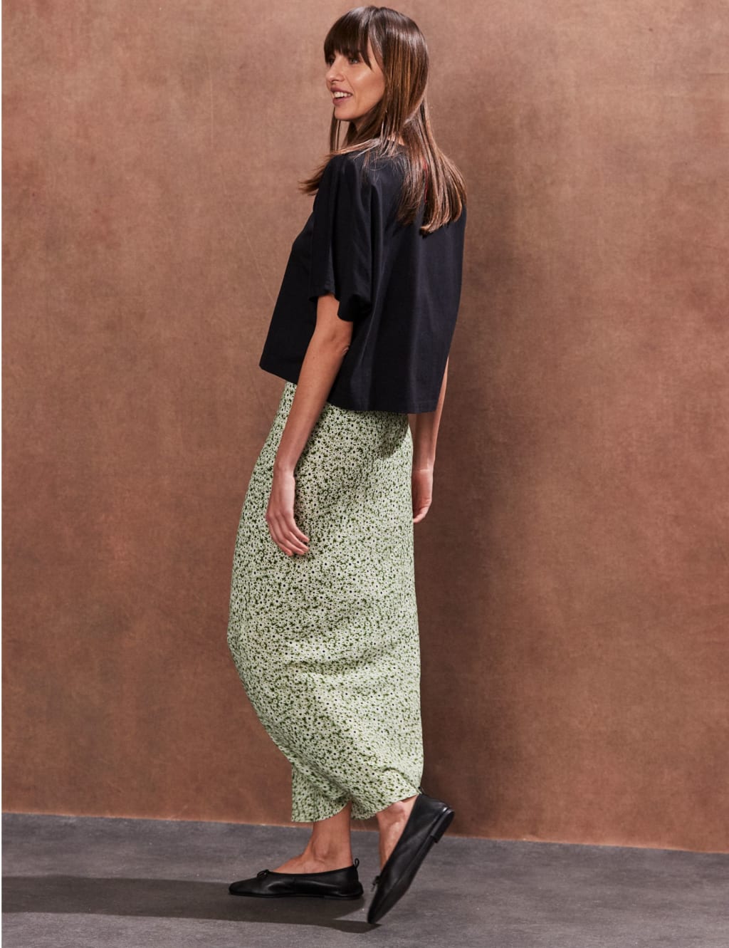 Floral Midaxi Slip Skirt 4 of 4