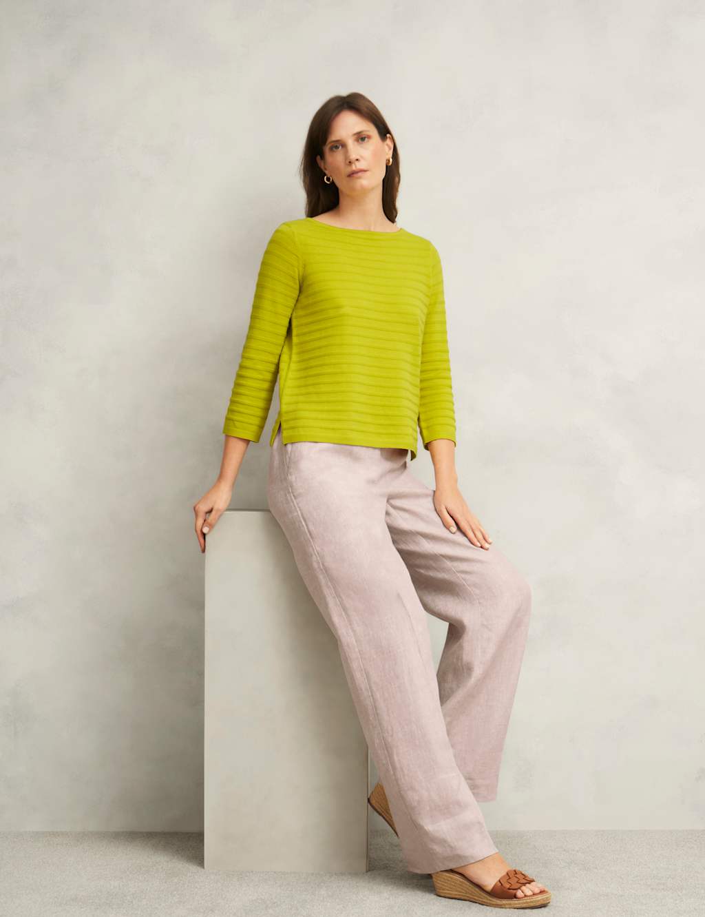 Pure Cotton Textured Jumper 3 of 7