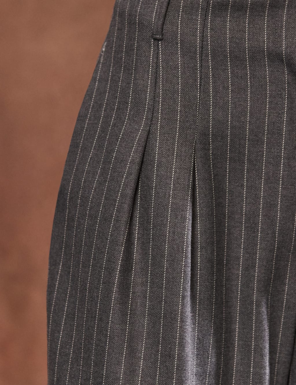 Pinstripe Wide Leg Trousers 5 of 5