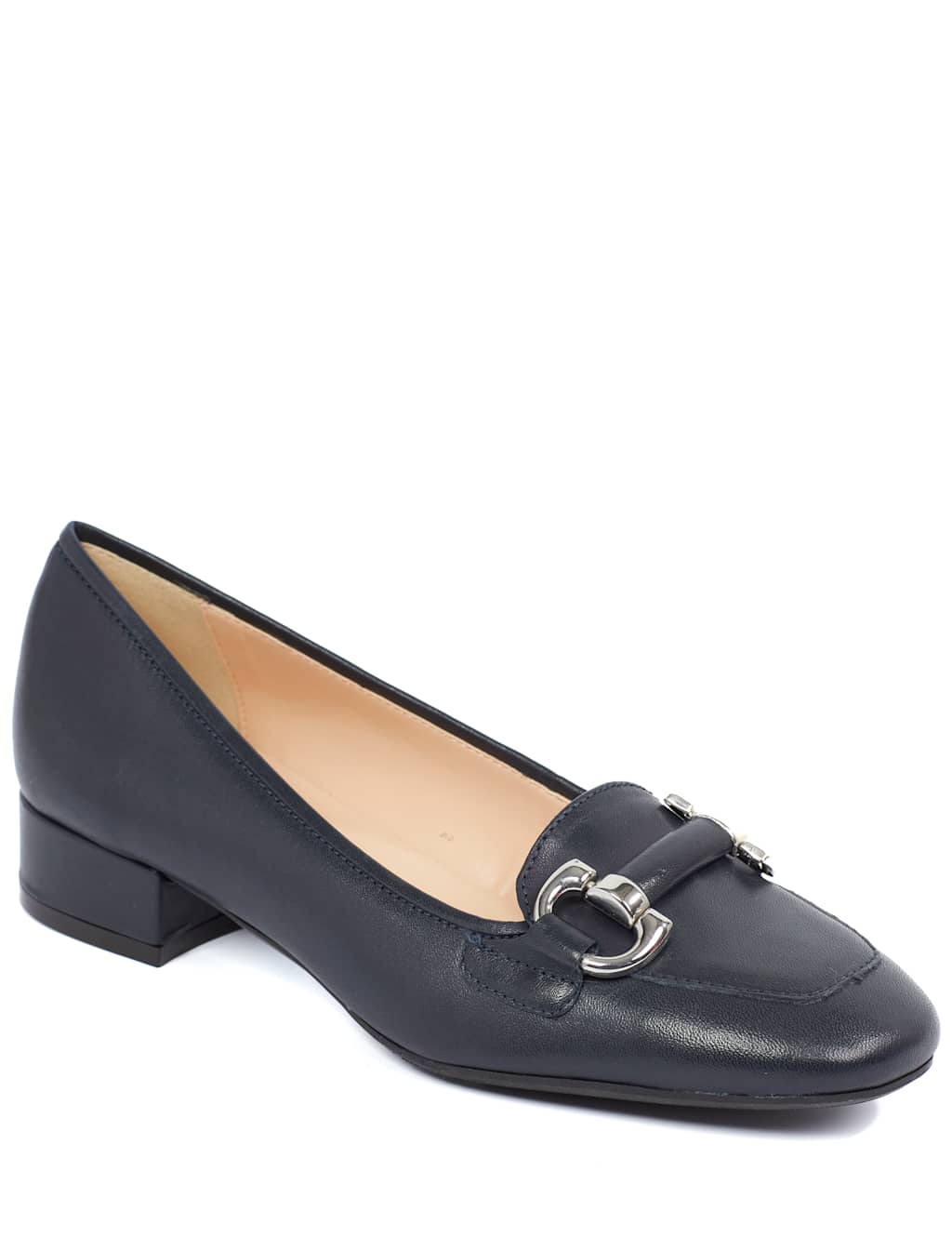 Leather Block Heel Pumps 3 of 5