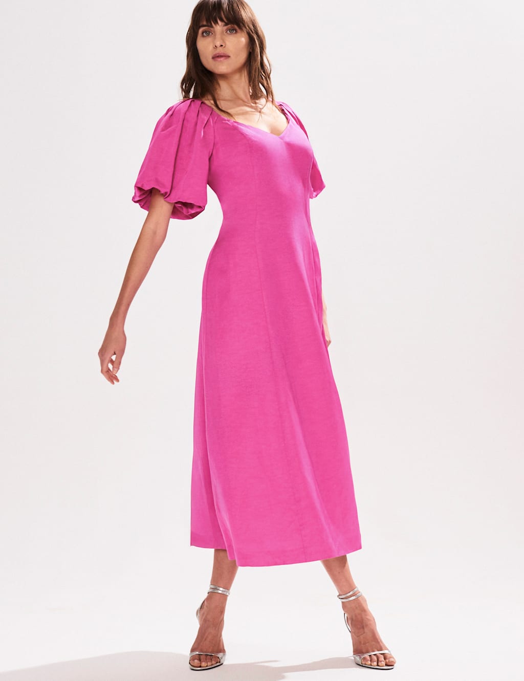 Puff Sleeve Midaxi Tea Dress 3 of 4