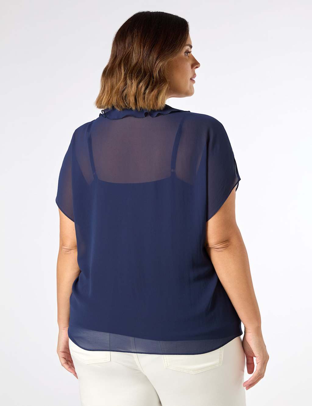 V-Neck Ruffle Blouse 3 of 3