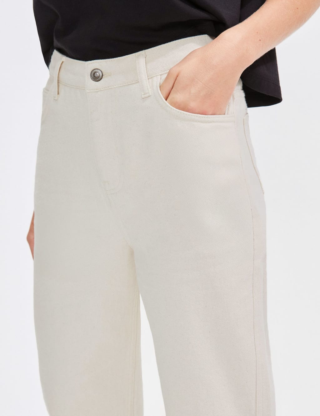 High Waisted Straight Leg Jeans 4 of 5