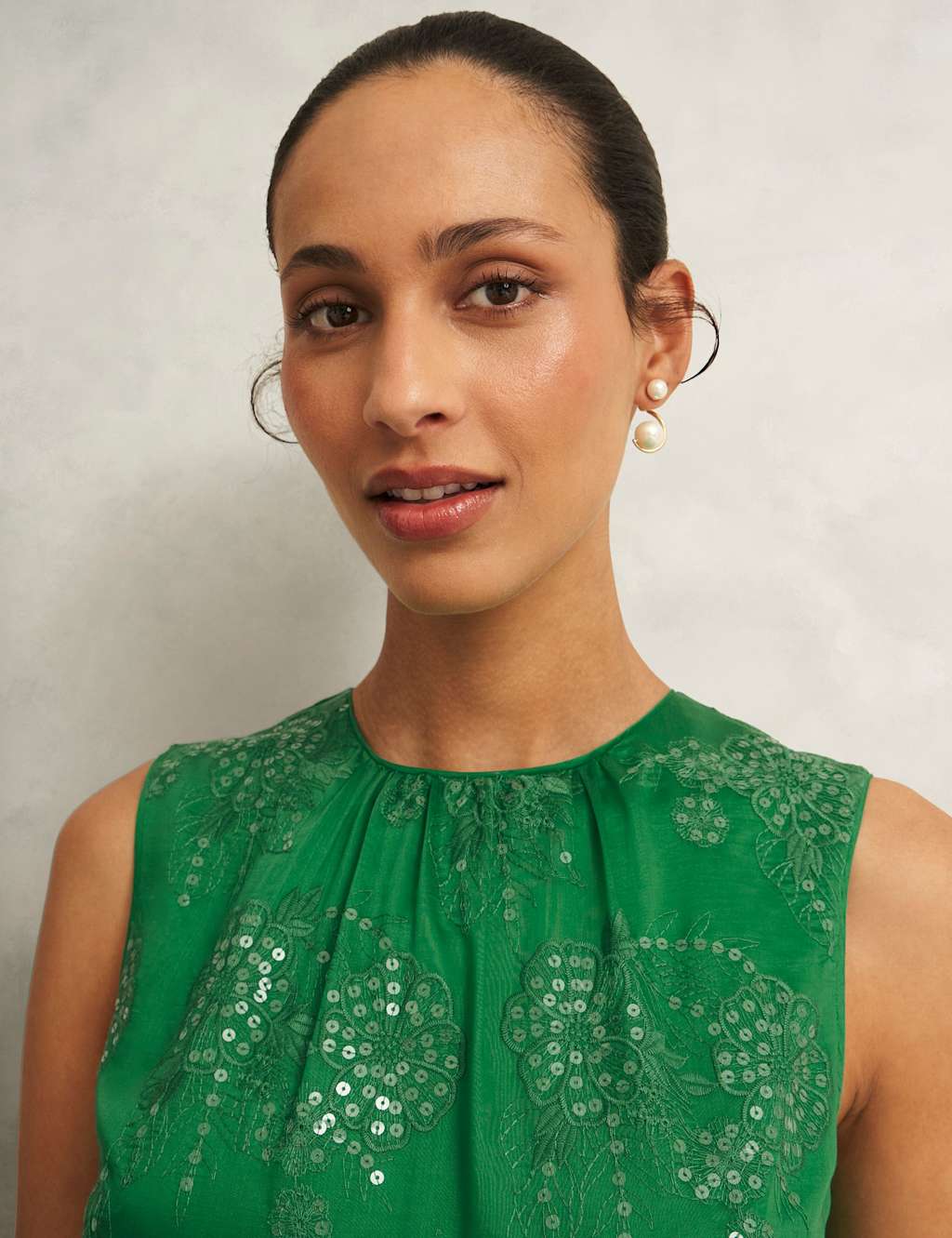 Floral Embroiderd Midi Skater Dress 6 of 7