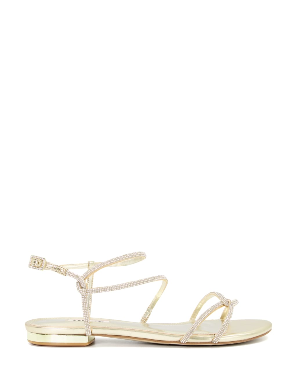 Sparkle Strappy Flat Sandals Dune London M S