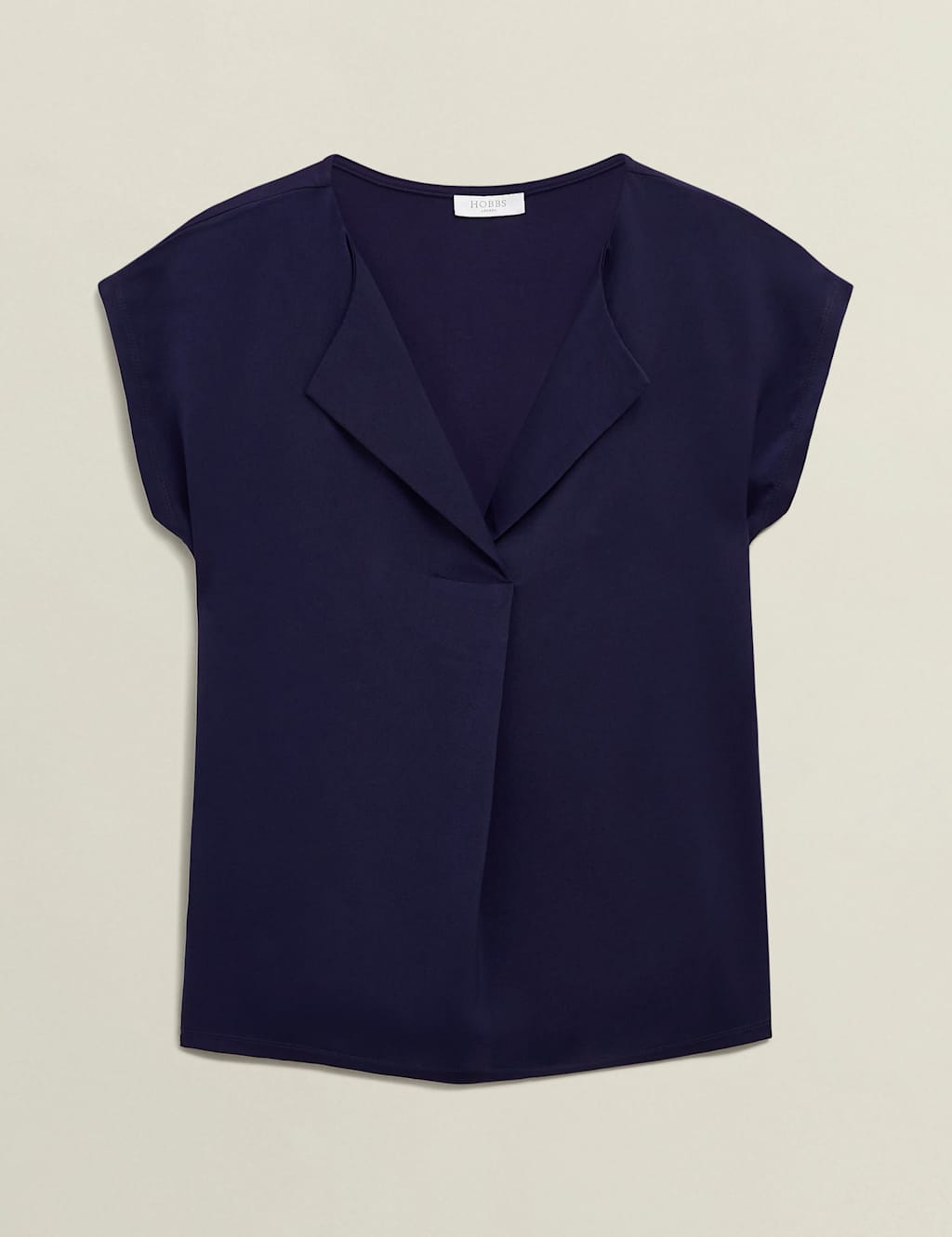 Collarless Cap Sleeve Blouse 2 of 8