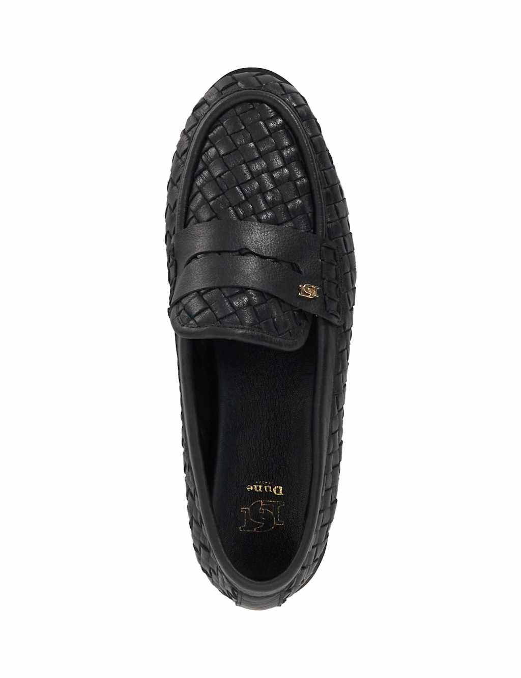 Leather Woven Flat Loafers 2 of 5