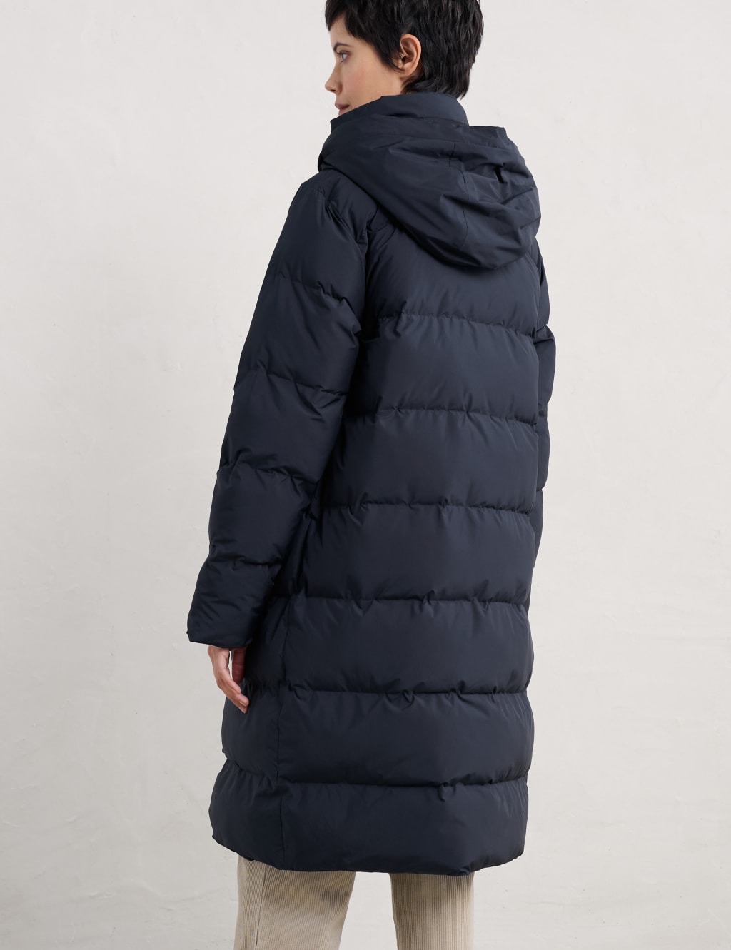 longline puffer coat