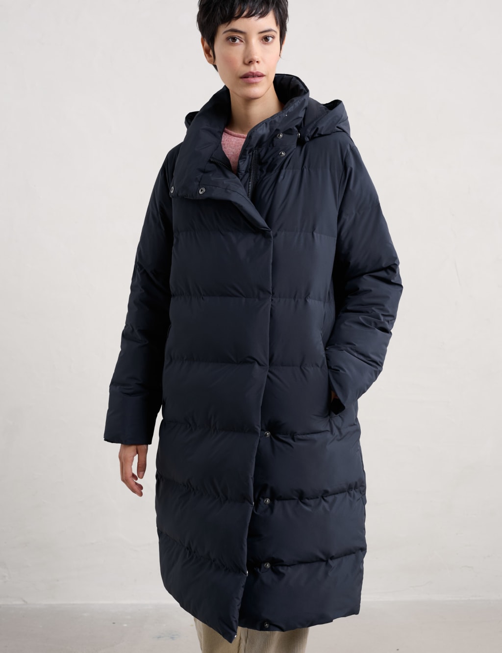 longline puffer coat