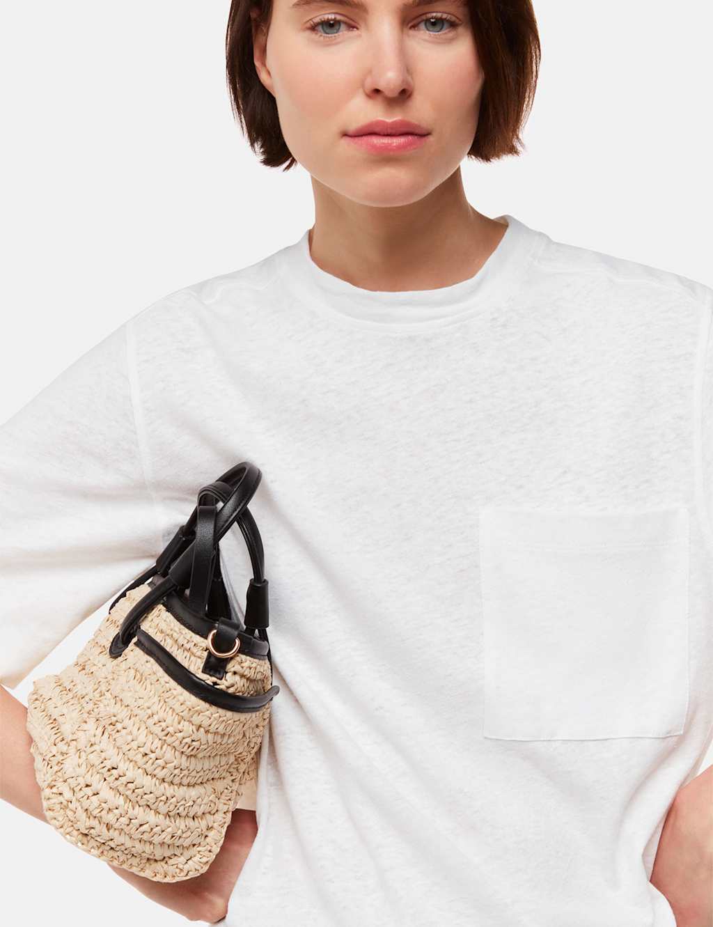 Linen Blend Pocket T-Shirt 3 of 4