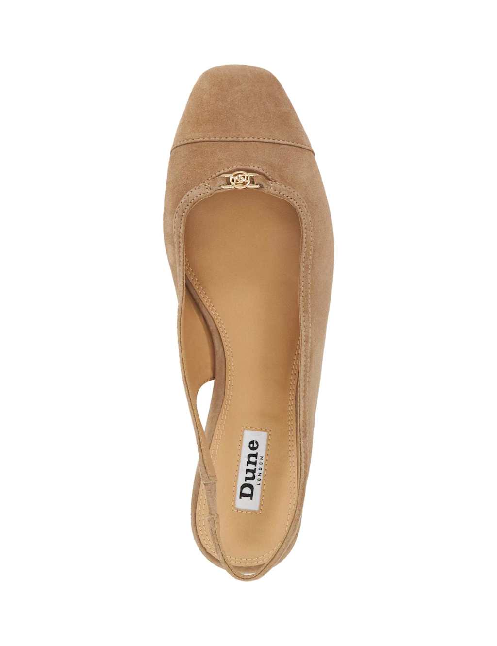 Suede Flat Slingback Shoes 2 of 5