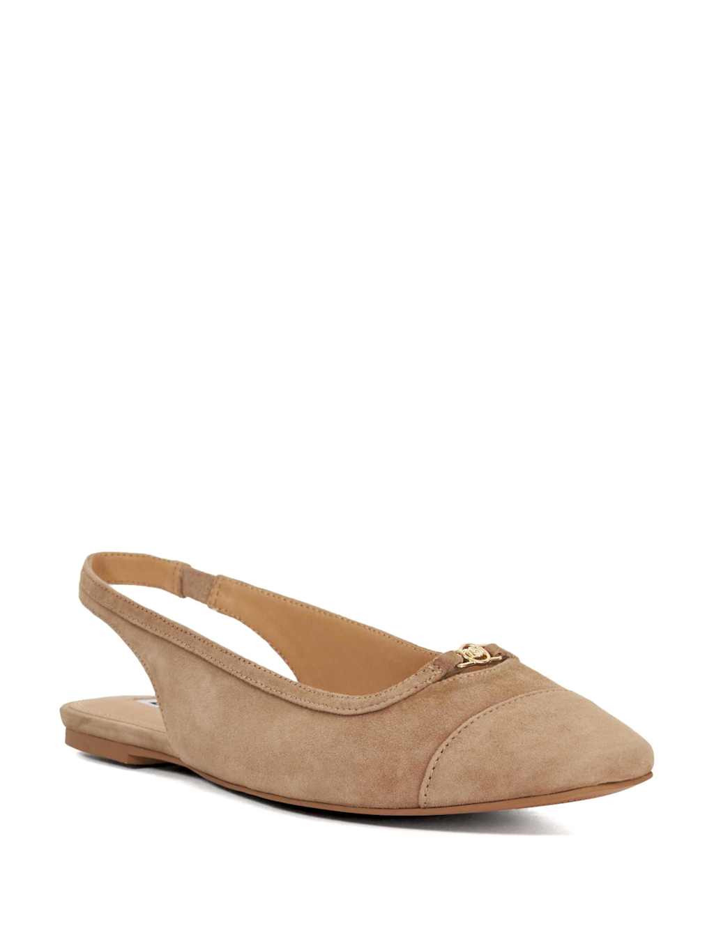 Suede Flat Slingback Shoes 4 of 5
