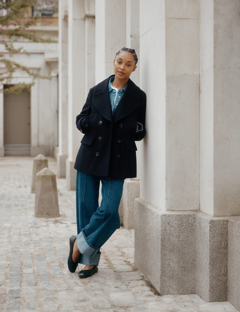 Wool Rich Double Breasted Pea Coat