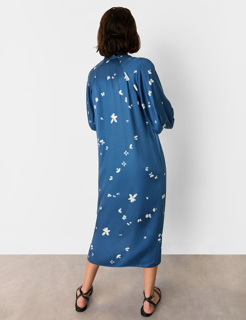 Floral Collared Mini Relaxed Smock Dress 3 of 4