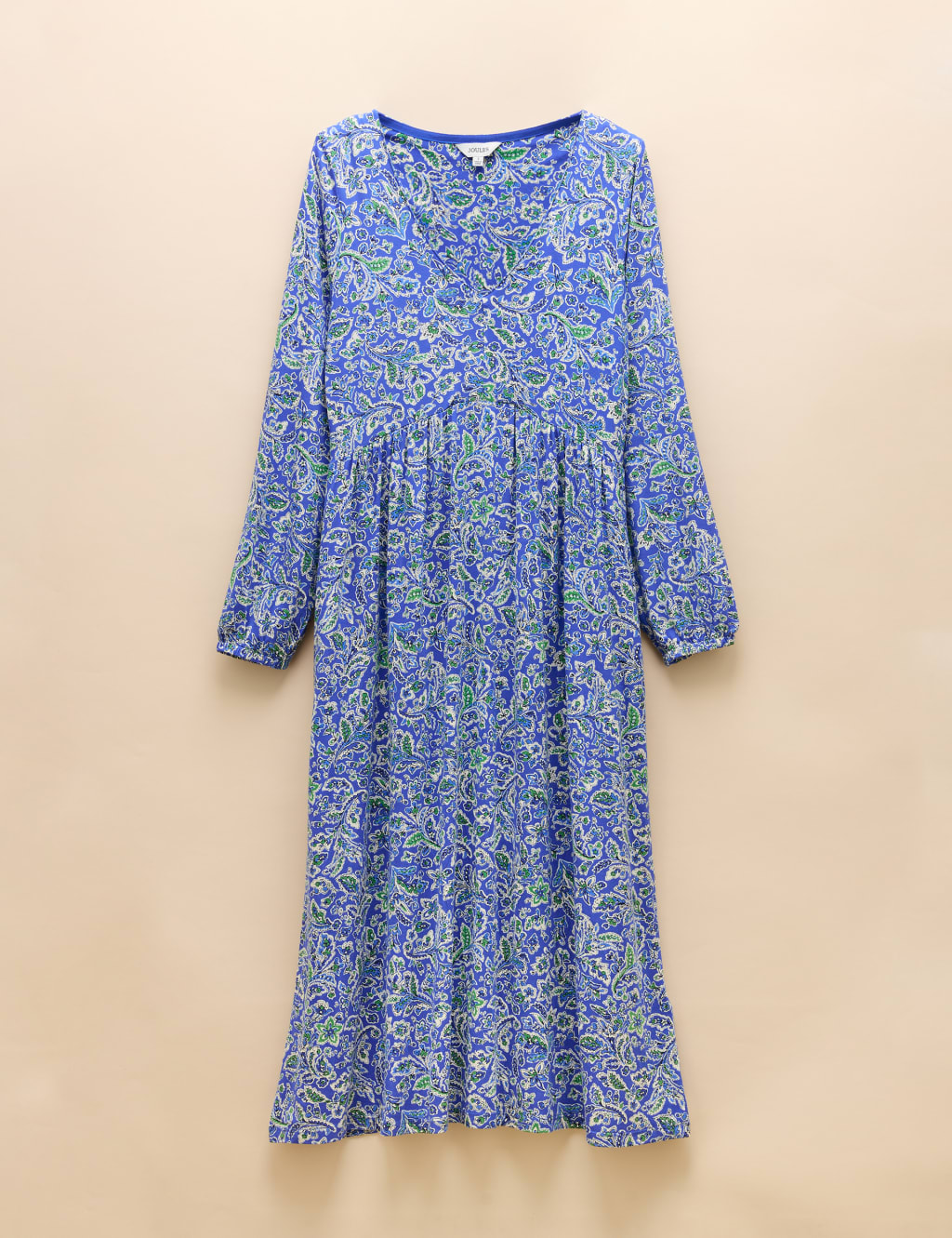 Floral V-Neck Midi Waisted Dress 2 of 6
