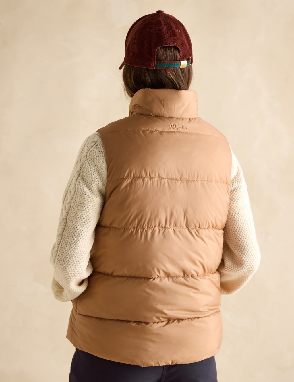 Checked Padded Funnel Neck Reversible Gilet 6 of 9