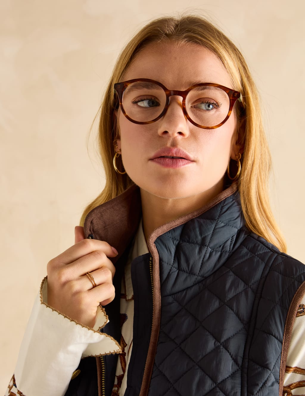 Quilted Funnel Neck Longline Gilet 5 of 9