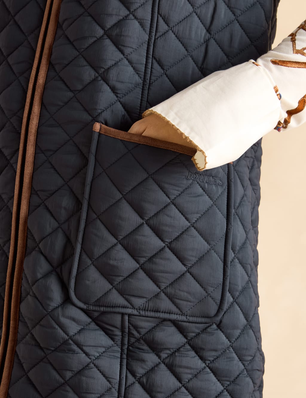 Quilted Funnel Neck Longline Gilet 7 of 9