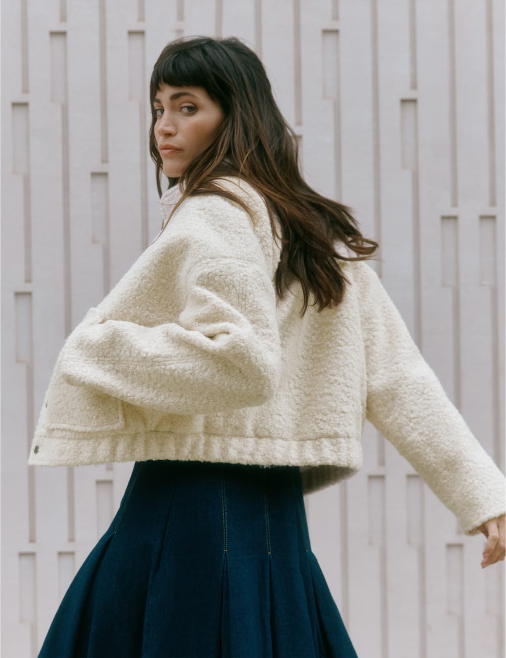 Teddy High Neck Bomber Jacket 3 of 5
