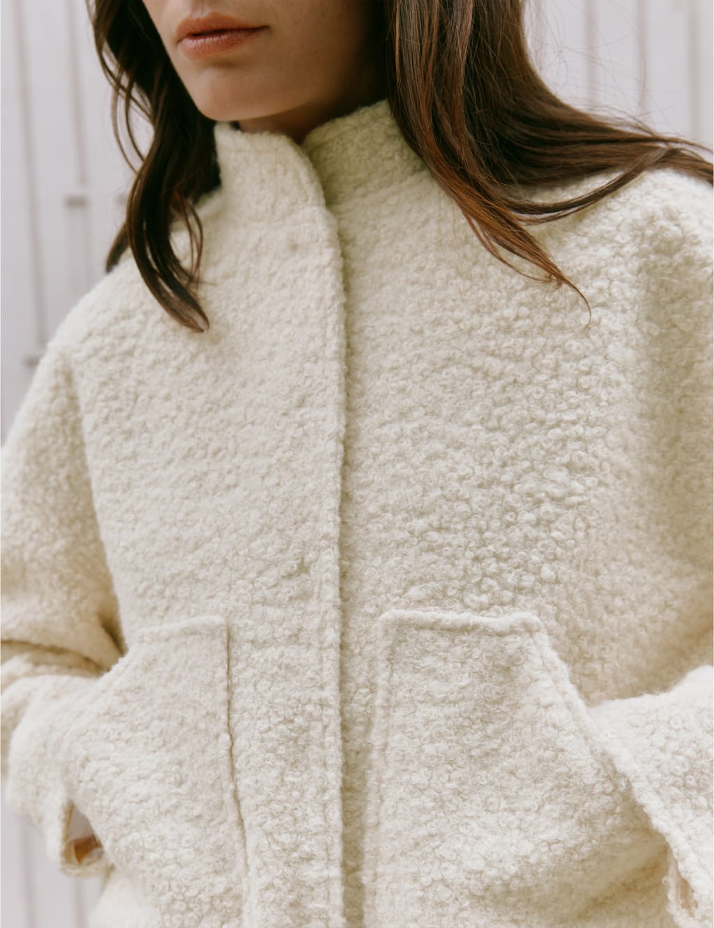 Teddy High Neck Bomber Jacket 4 of 5