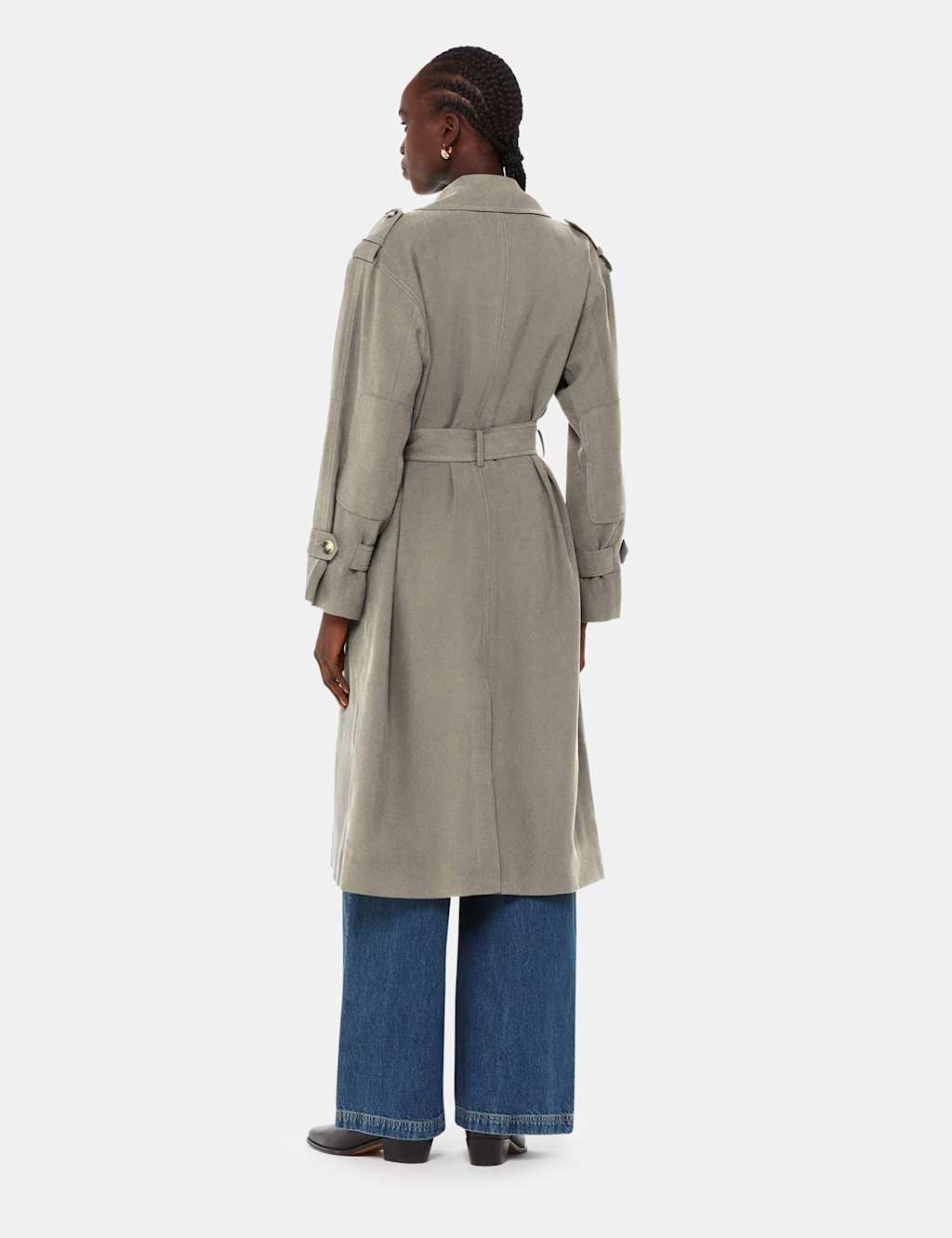 Belted Double Breasted Trench Coat 3 of 4