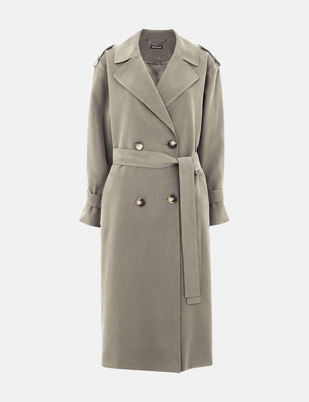 Belted Double Breasted Trench Coat 2 of 4