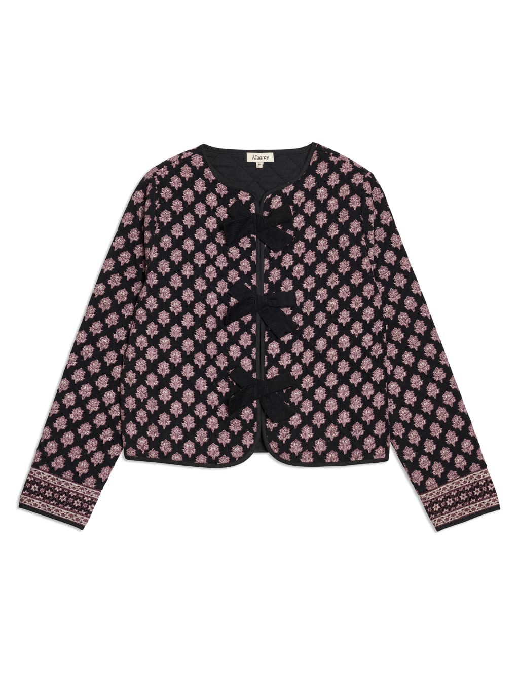Pure Cotton Woodblock Tie Front Jacket 2 of 4