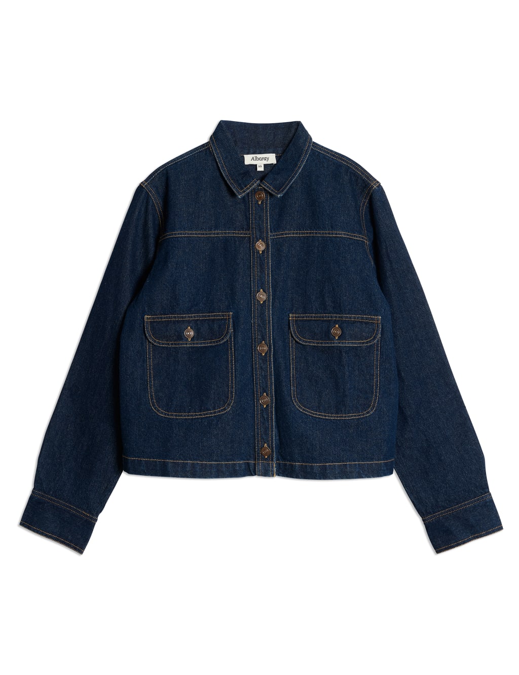 Pure Cotton Denim Collared Jacket 2 of 6