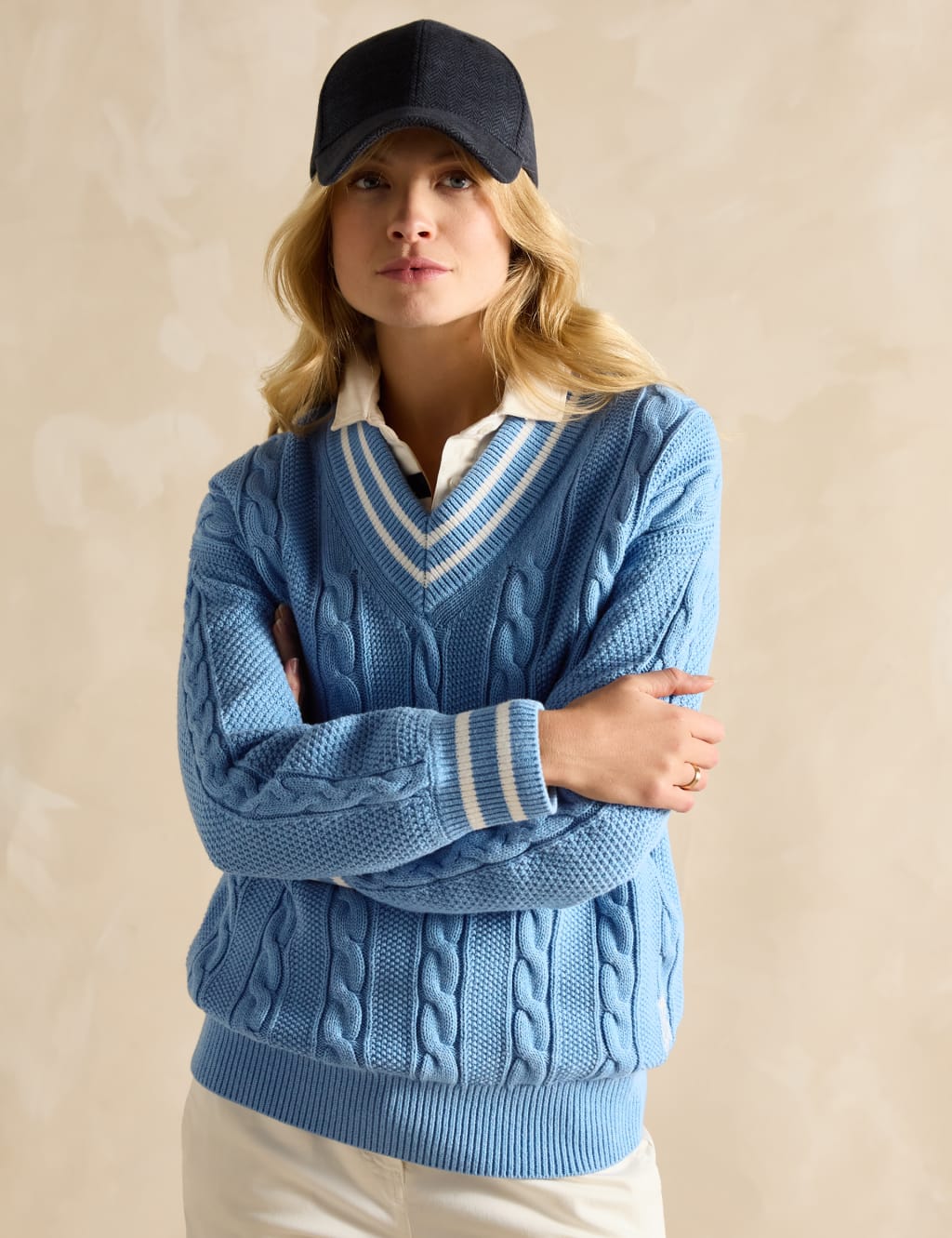Pure Cotton Cable Knit Jumper 2 of 6