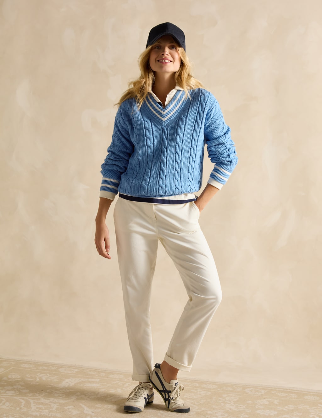 Pure Cotton Cable Knit Jumper 3 of 6