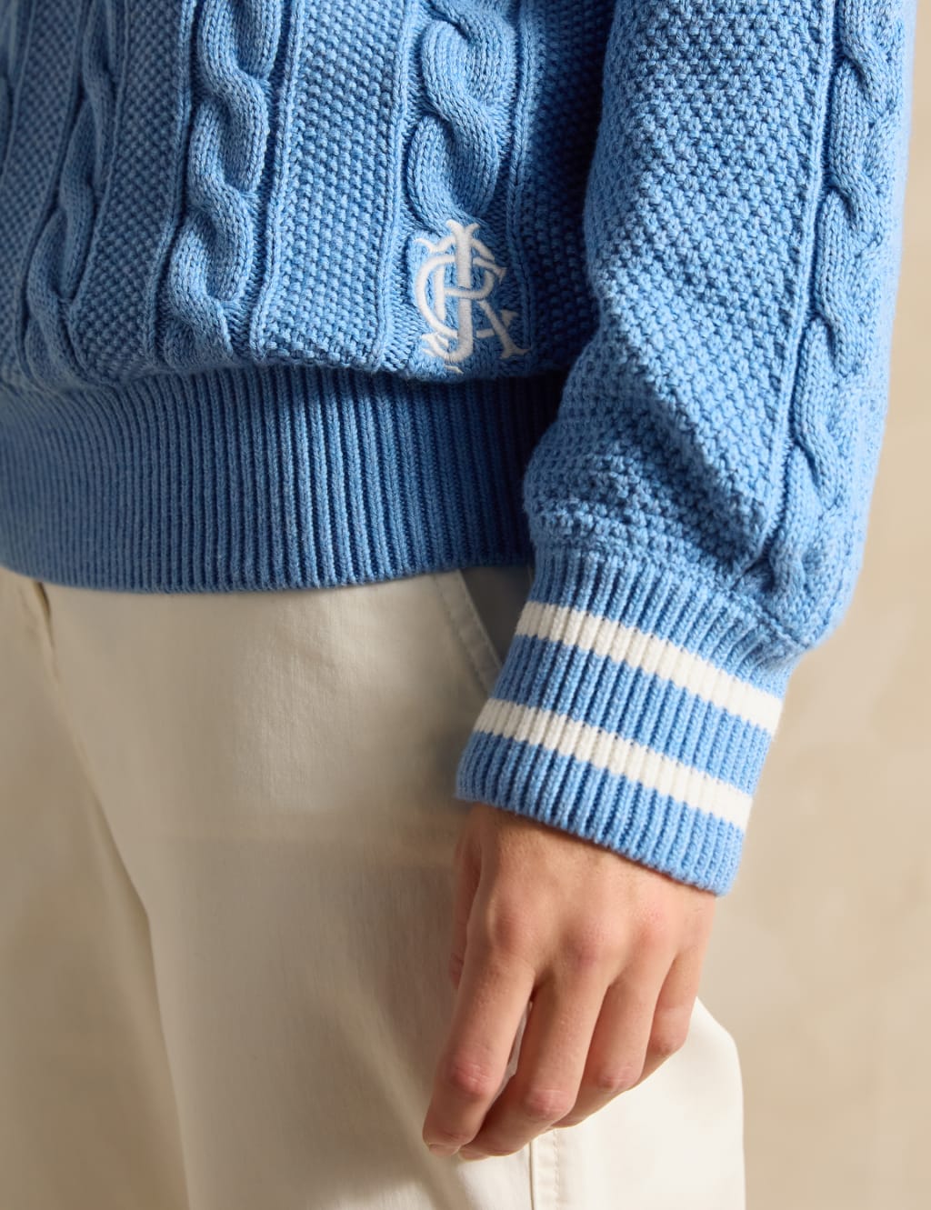 Pure Cotton Cable Knit Jumper 6 of 6