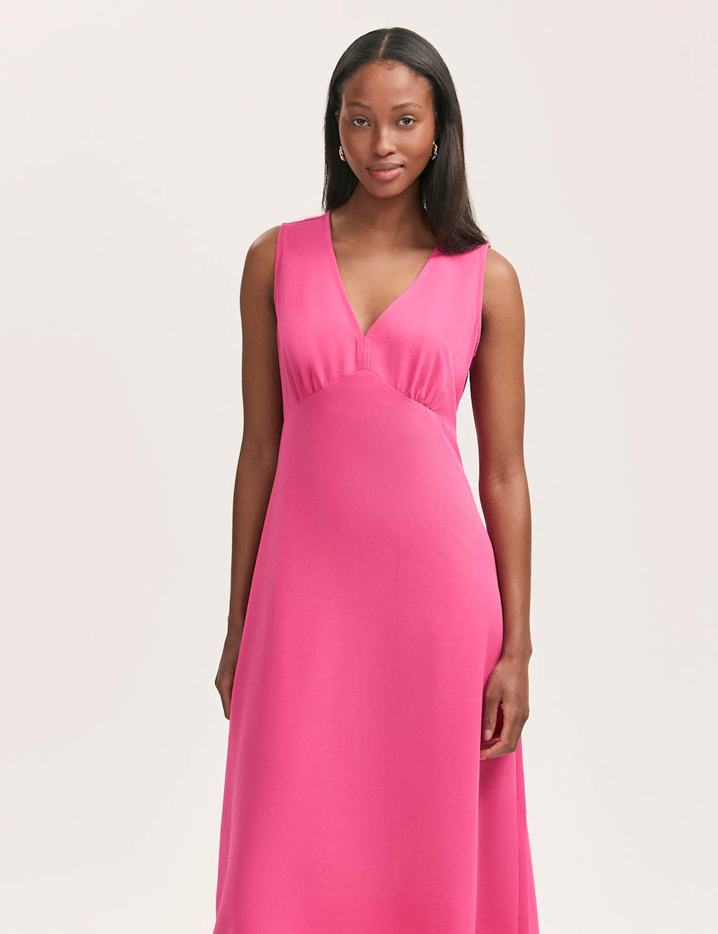 V-Neck Midi Skater Dress 3 of 4