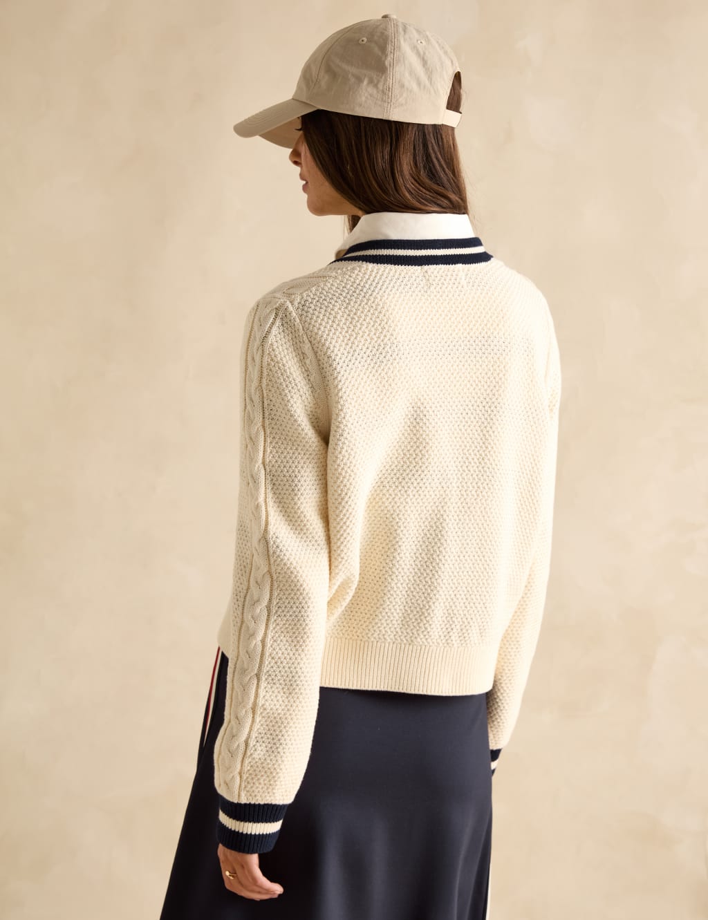 Pure Cotton Textured V-Neck Cardigan 3 of 7