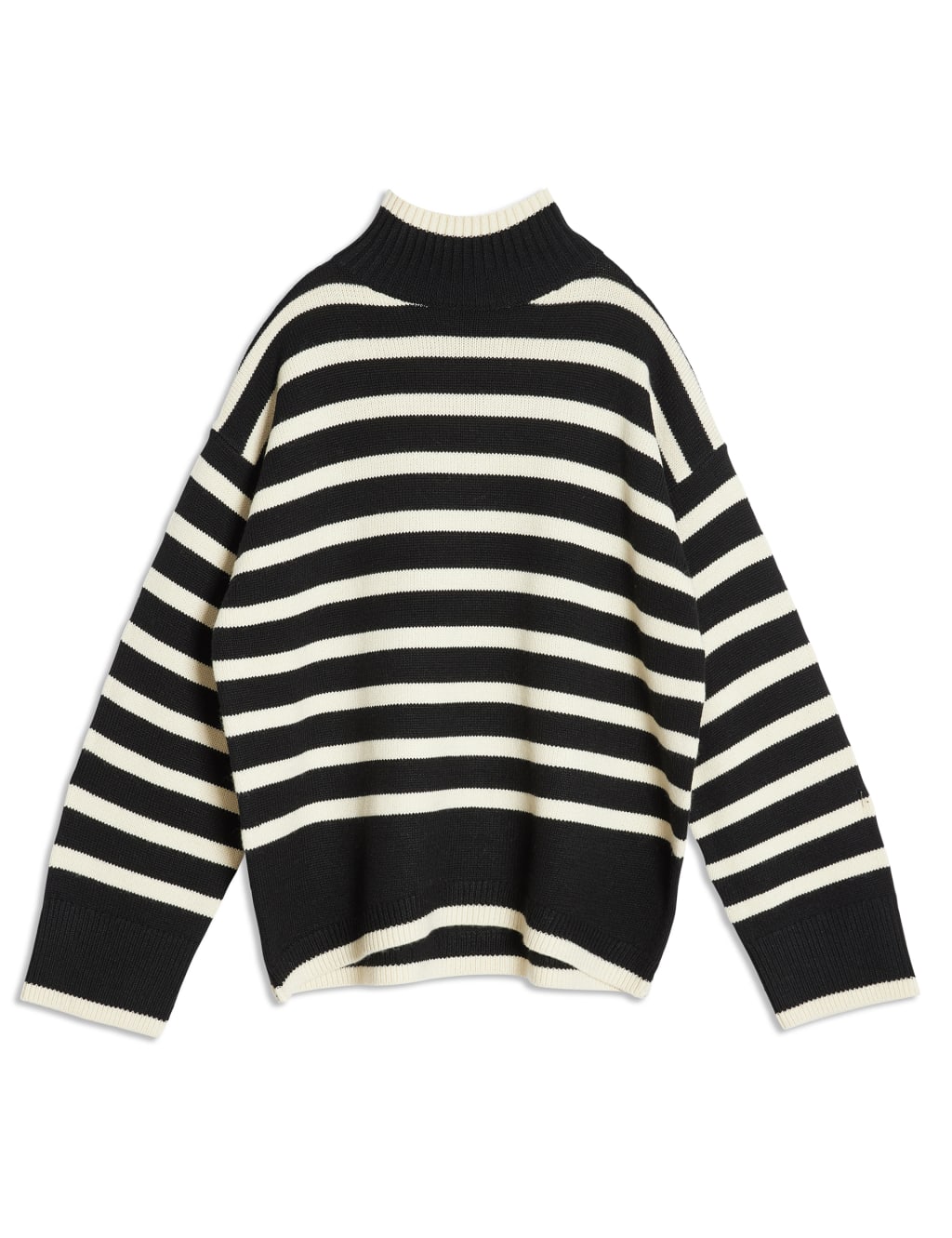 Striped Funnel Neck Jumper with Wool 2 of 5