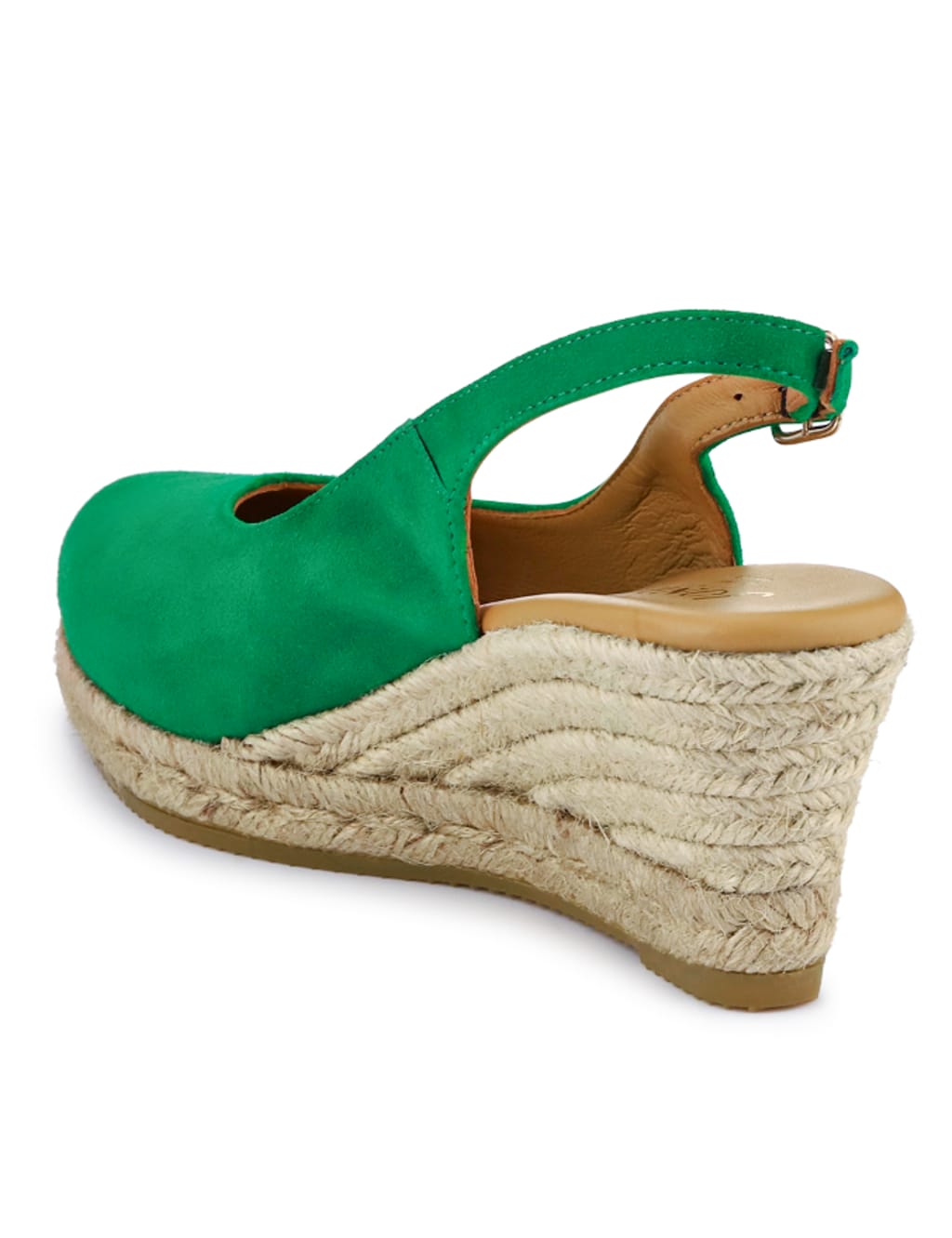 Suede Wedge Slingback Shoes 5 of 7