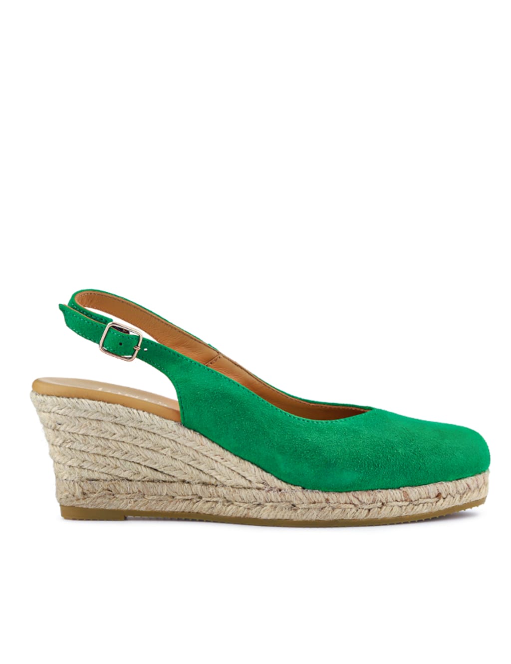 Suede Wedge Slingback Shoes 2 of 7