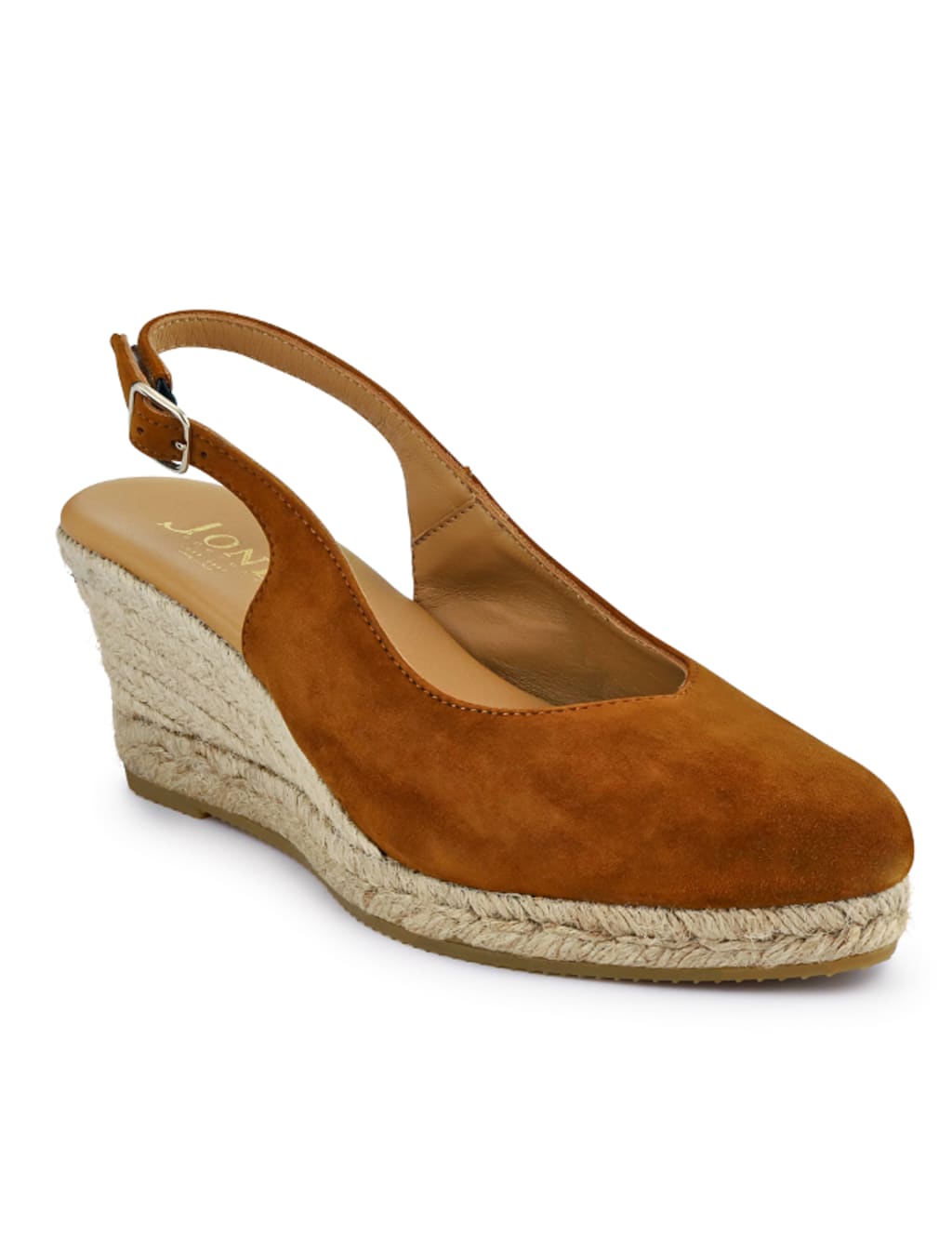Suede Wedge Slingback Shoes 4 of 7