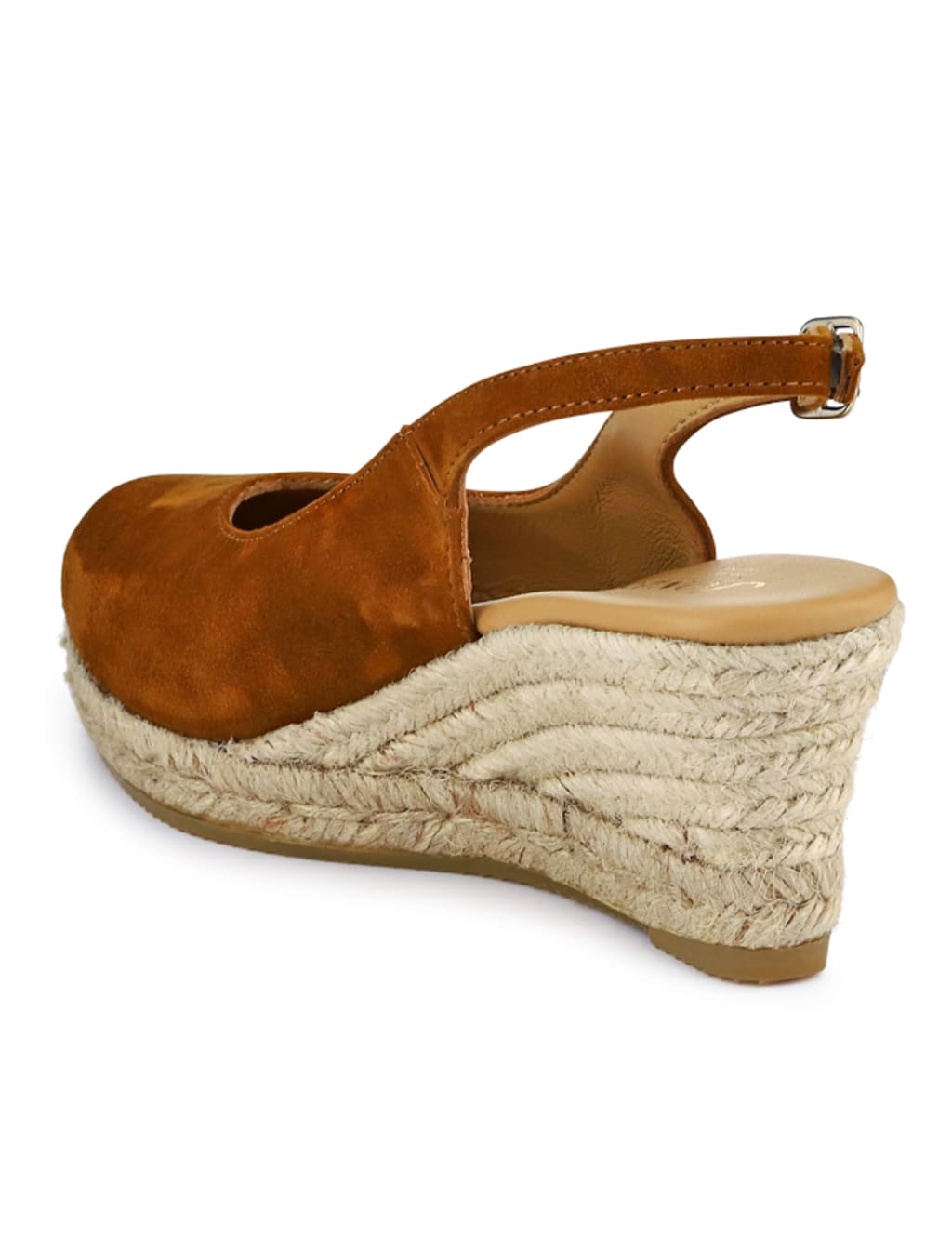 Suede Wedge Slingback Shoes 5 of 7
