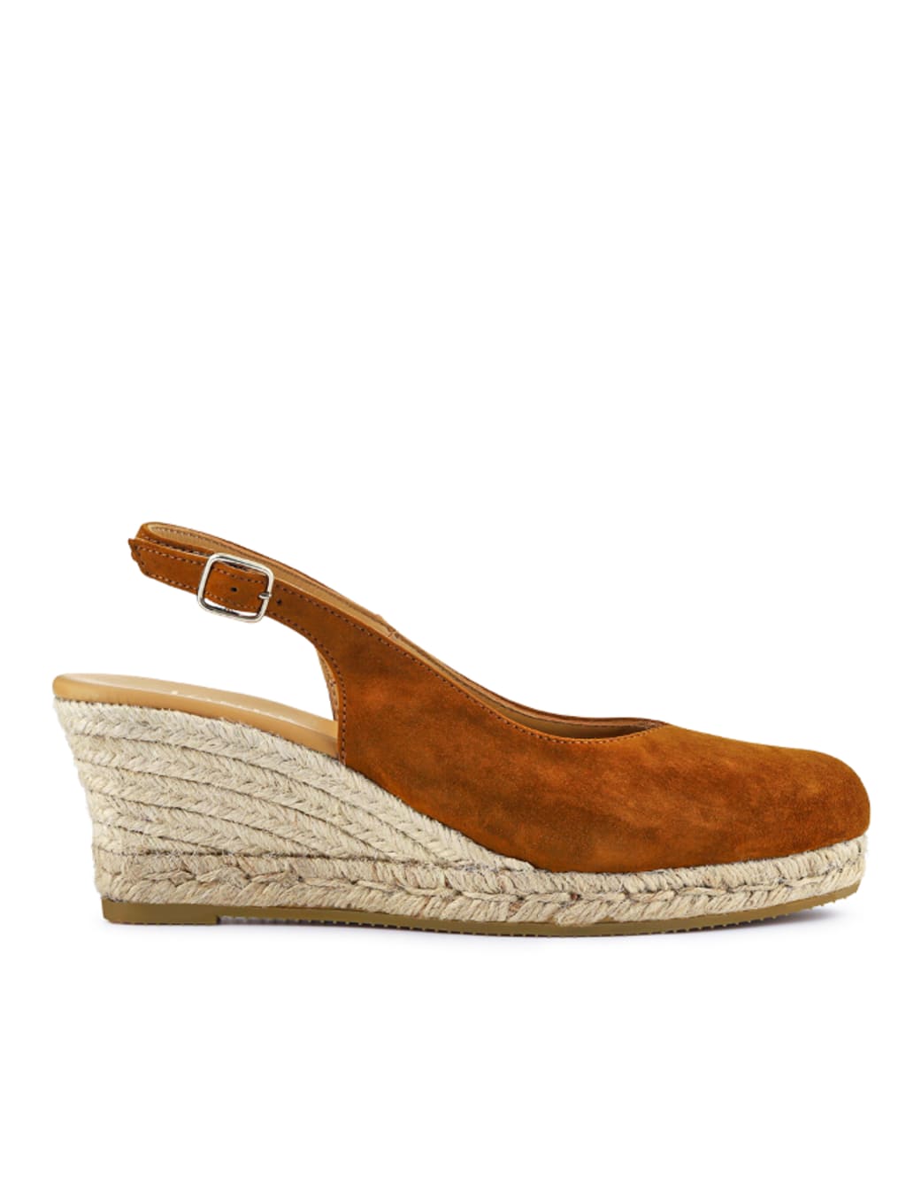 Suede Wedge Slingback Shoes 2 of 7