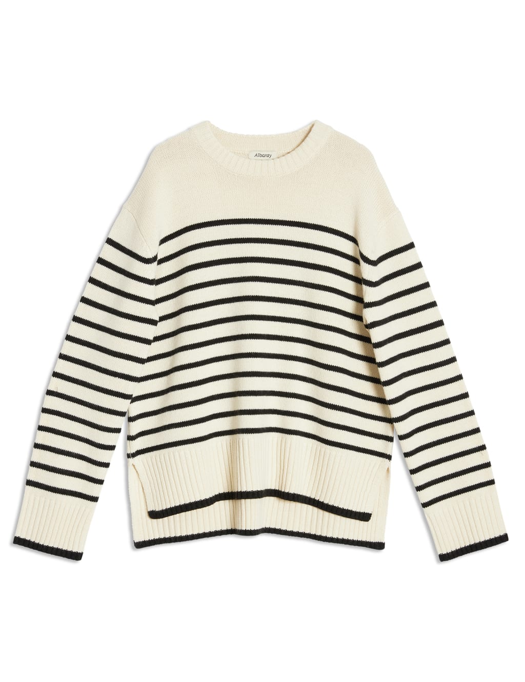 Striped Crew Neck Jumper with Wool 2 of 6