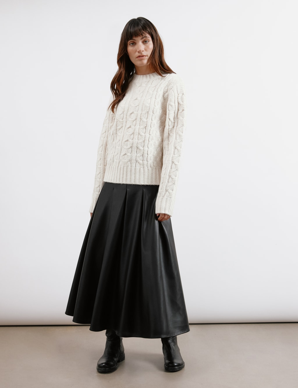 Cable Knit Crew Neck Jumper 4 of 6