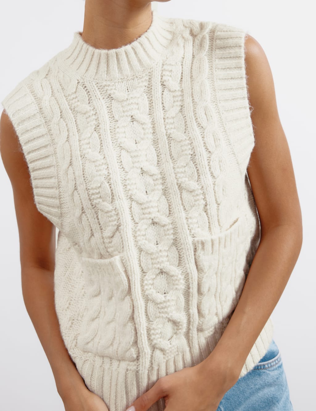 Textured Vest with Wool 4 of 5