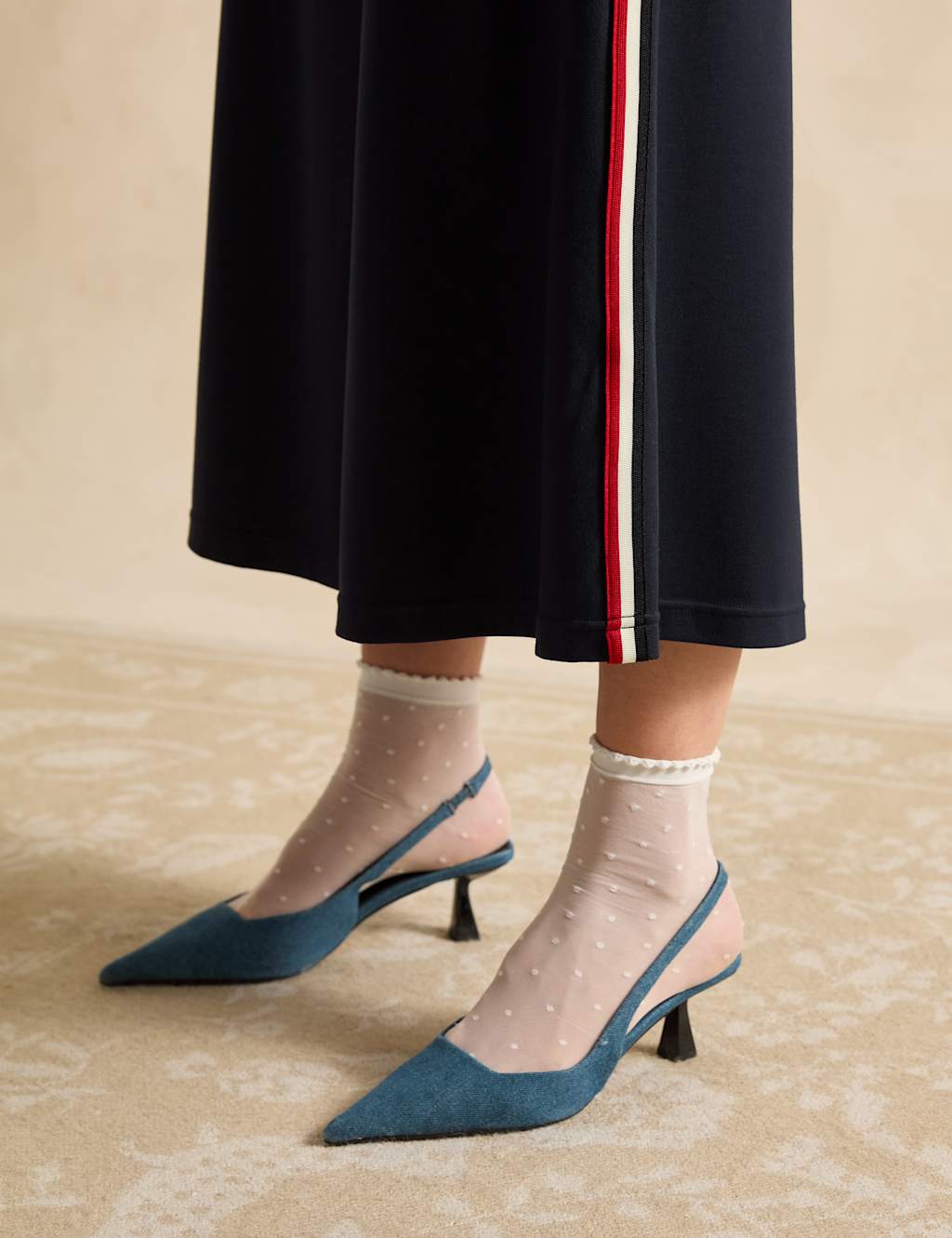 Striped Midaxi A-Line Skirt 6 of 6