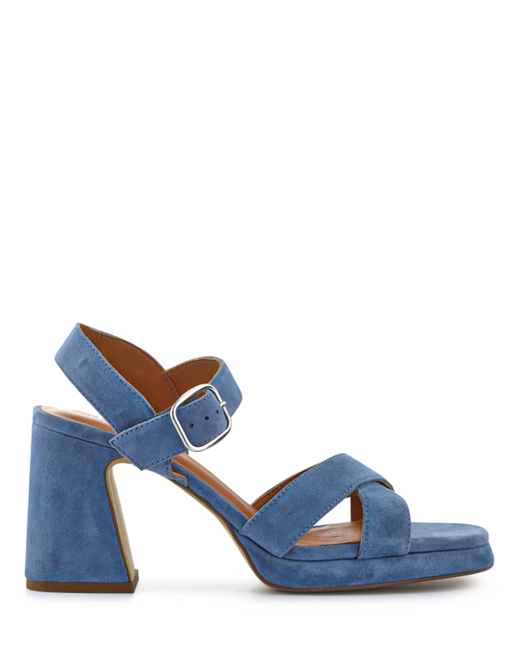 Leather Buckle Ankle Strap Platform Sandals 2 of 7