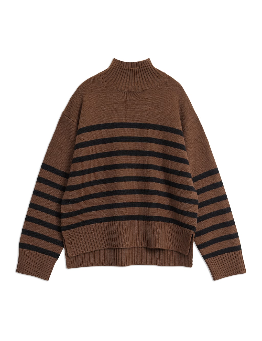 Striped Funnel Neck Jumper with Wool 2 of 6