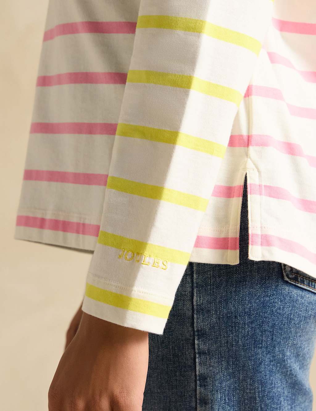 Pure Cotton Colour Block Striped Top 6 of 6