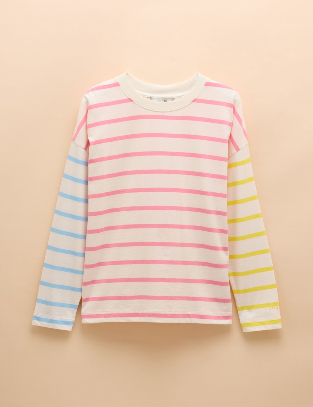 Pure Cotton Colour Block Striped Top 2 of 6
