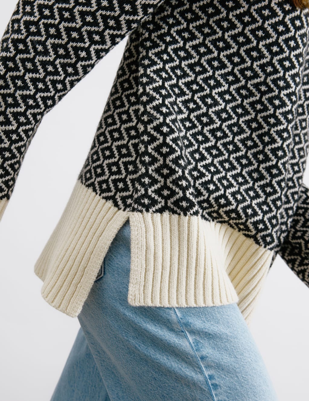 Jacquard Jumper with Wool 4 of 5