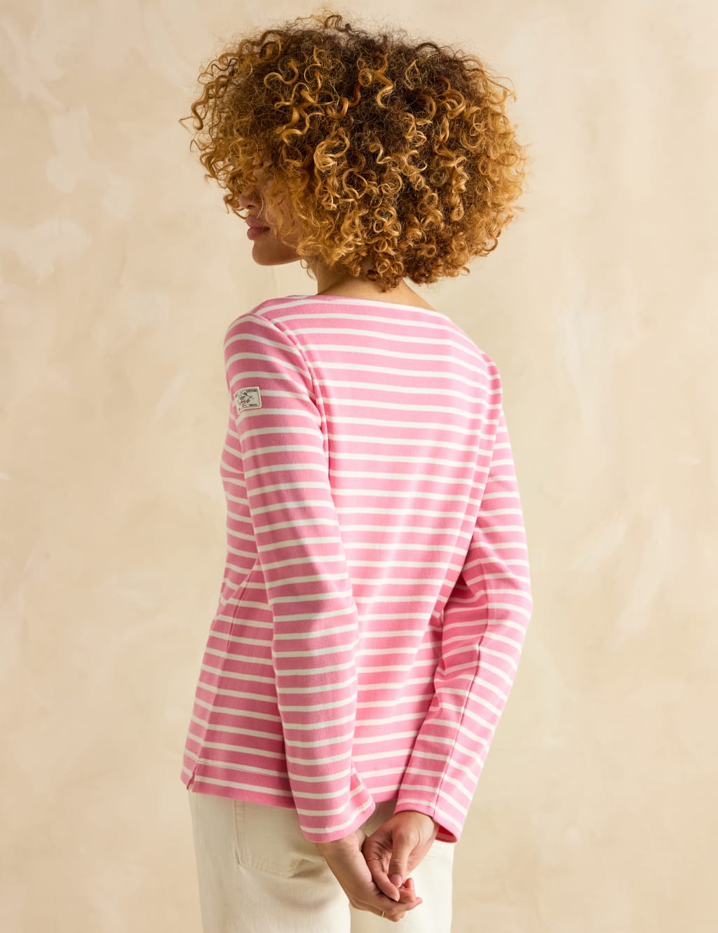 Pure Cotton Jersey Striped Relaxed Top 3 of 5
