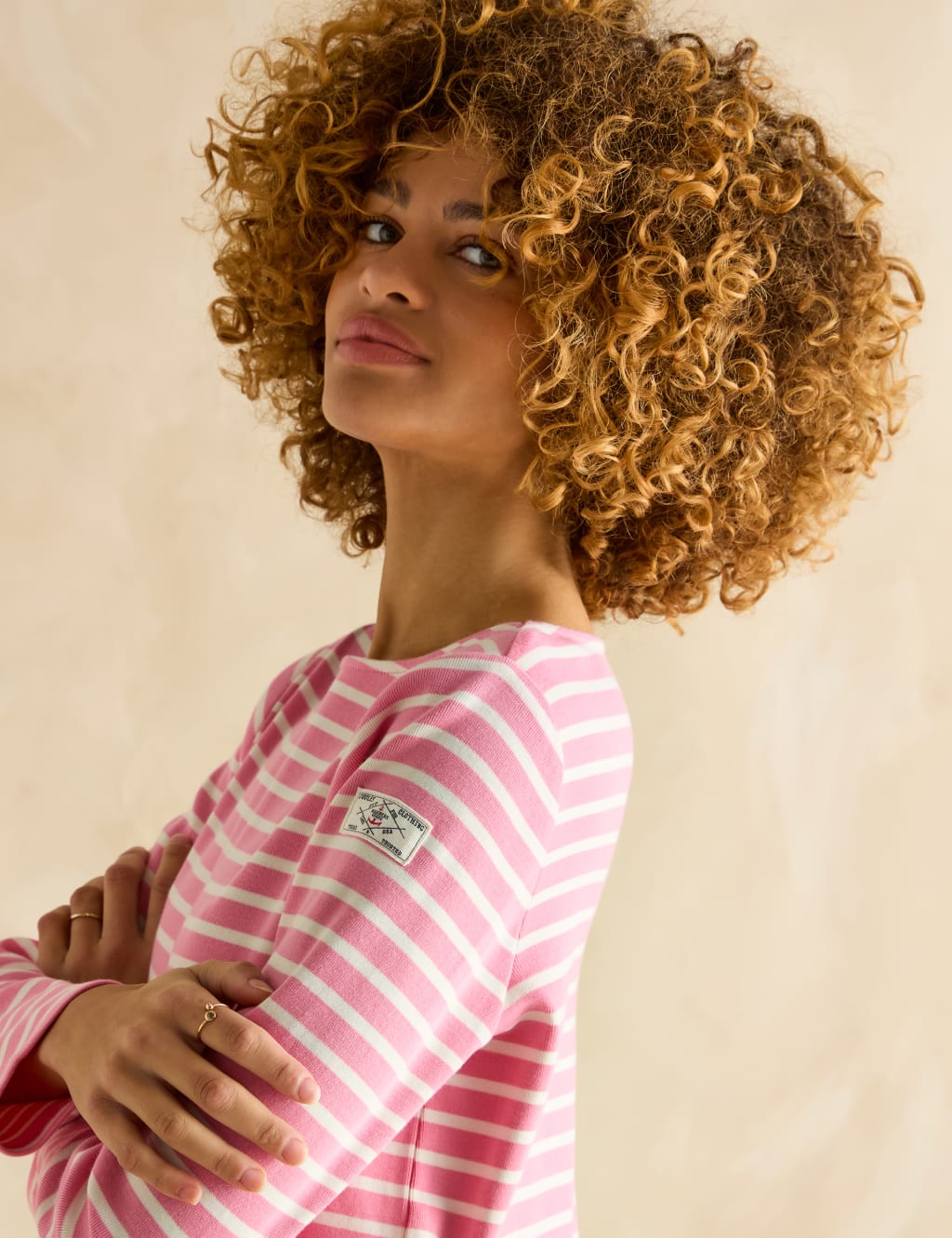 Pure Cotton Jersey Striped Relaxed Top 4 of 5